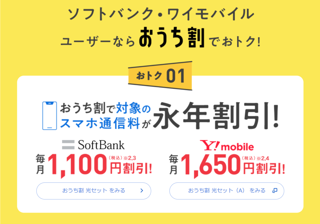 Softbank 光のキャンペーン内容